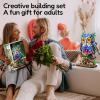 imageSillbird Flower Owl Building Sets for Adults Halloween Creative Gift Ideas for Women Men Mom Her