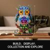 imageSillbird Flower Owl Building Sets for Adults Halloween Creative Gift Ideas for Women Men Mom Her