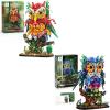 imageSillbird Flower Owl Building Sets for Adults Halloween Creative Gift Ideas for Women Men Mom Her