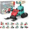 imageSillbird Solar Robot Building Kit STEM Gift for Boys Aged 814 21 in 1 DIY Science Educational Sets for Kids Teens Birthday Battery or Sun Powered Buildable Robotic Toys with 211 PiecesGreen