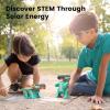 imageSillbird Solar Robot Building Kit STEM Gift for Boys Ages 814 10in1 DIY Educational Science Set for Kids Birthday Sun Powered Space Robotics Toys with 112PCSGreen