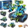 imageSillbird Robot Car Building Kit with Remote Control STEM Gifts for Boys Ages 814 Technic Coding Stunt Racer Toys for Kids Birthday Buildable 5in1 Models with 662 Pieces