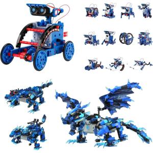 image:imageBundle  2 Items Sillbird Solar Robot Toys amp Robot Building Kit with Remote Control Christmas Stem Gifts for Kids Boys Ages 812 DIY Science Educational Robotic Toys