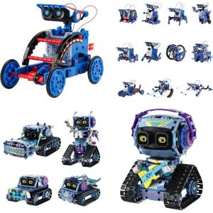 image:imageBundle  2 Items Sillbird Solar Robot Toys amp Robot Building Kit with Remote Control Coding Christmas STEM Technic Toys for Birthday DIY Science Educational Robotic Toys for Kids Teens
