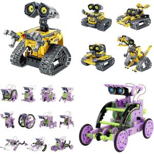 image:imageSillbird Bundle  2 Items Robot Building Kit with Remote Control amp Solar Robotic Toys Christmas STEM Gift for Boys Aged 814 Coding Technic Creative Gifts for Kids Teens