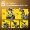 image:imageBundle  2 Items Sillbird Solar Robot Toys amp Robot Building Kit with Remote Control for Boys Ages 814 Christmas STEM Robotics Technic Toy Birthday Creative Gifts for Kids