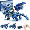image:imageSillbird Bundle  2 Items Dragon ampRobot Building Kit Christmas STEM Set with Remote Control for Kids Boys Ages 812 Technic Buildable Toy for Birthday Gift