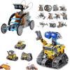 image:imageBundle  2 Items Sillbird Solar Robot Toys amp Robot Building Kit with Remote Control for Boys Ages 814 Christmas STEM Robotics Technic Toy Birthday Creative Gifts for Kids