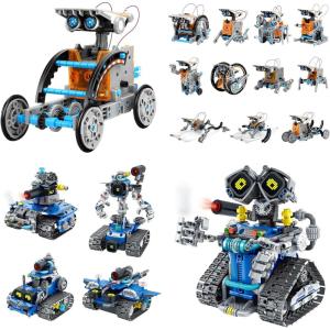 image:imageBundle  2 Items Sillbird 12in1 Solar Robot Toys amp Robot Building Kit with Remote Control for Boys Ages 814 Christmas STEM Robotics Technic Toy Birthday Creative Gifts for Kids