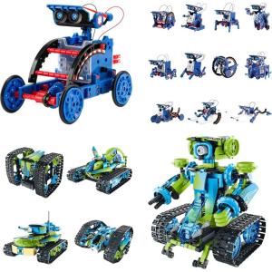 image:imageBundle  2 Items Sillbird 12in1 Solar Robot Toys amp Robot Car Building Kit with Remote Control Christmas STEM Gifts for Boys Ages 814 DIY Science Educational Robotic Toys for Kids Teens Birthday