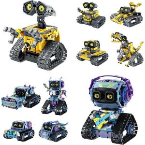 image:imageSillbird Bundle  2 Items Robot Building Kit with Remote Control Gifts for Kids Boys Ages 813 Coding Christmas STEM Robotic Technic Toys for Birthday Build 5in1 Model