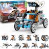 image:imageSillbird Solar Building Robot Kit STEM Gift for Boys Age 813 12in1 DIY Educational Science Toys for Kids Birthday Powered by the Sun Robotics Set with 190 Pieces12in1blue Grey