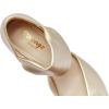 imageRIBONGZ Kitten Heels for Women Closed Toe Comfortable Low Heels Pointed Toe Sexy Slip on Pumps Bridal Party Dressy ShoesGold