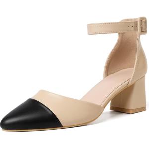 imageRIBONGZ Womens Wedding Shoes Glitter Sparkly Pointed Toe Strappy High Heels Sexy Ankle Strap Pumps Bridal Party Work Dress ShoesHp0032innudeblack