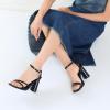 imageRIBONGZ Block Heels Prom Heeled Sandals for Women Chunky Square Open Toe Strappy High Heels Ankle Strap Wedding Bridal Shoes High Heel Sandals for Party DressNavy