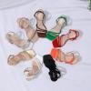 imageRIBONGZ Block Heels Prom Heeled Sandals for Women Chunky Square Open Toe Strappy High Heels Ankle Strap Wedding Bridal Shoes High Heel Sandals for Party DressOrange
