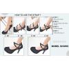 imageRIBONGZ Closed Toe Platform High Heels Strappy Heels for Women Pumps Sexy Summer Comfortable 4 inch Stiletto Wedding HeelsRed
