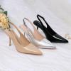 imageRIBONGZ Sexy Slingback Pumps Elegant Dressy Heels for Women Closed Toe Pointy High Heels Wedding Bride Prom Party Evening ShoesNude