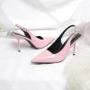 imageRIBONGZ Sexy Slingback Pumps Elegant Dressy Heels for Women Closed Toe Pointy High Heels Wedding Bride Prom Party Evening ShoesPink