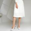 imageRIBONGZ Sexy Slingback Pumps Elegant Dressy Heels for Women Closed Toe Pointy High Heels Wedding Bride Prom Party Evening ShoesWhite