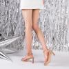 imageRIBONGZ Womens Strappy Heels Square Open Toe High Heels for Women Ankle Strap Chunky Heeled Sandals Wedding Bridal Shoes Comfort High Heel Sandals Dress Party ShoesNude