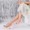 imageRIBONGZ Womens Strappy Heels Square Open Toe High Heels for Women Ankle Strap Chunky Heeled Sandals Wedding Bridal Shoes Comfort High Heel Sandals Dress Party ShoesWhite