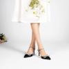 imageRIBONGZ Womens Wedding Shoes Glitter Sparkly Pointed Toe Strappy High Heels Sexy Ankle Strap Pumps Bridal Party Work Dress ShoesXmwyzblack