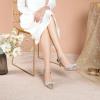 imageRIBONGZ Womens Wedding Shoes Glitter Sparkly Pointed Toe Strappy High Heels Sexy Ankle Strap Pumps Bridal Party Work Dress ShoesXmwyzgold