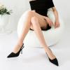 imageRIBONGZ Sexy Slingback Pumps Elegant Dressy Heels for Women Closed Toe Pointy High Heels Wedding Bride Prom Party Evening ShoesBlack Suede