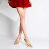 imageRIBONGZ Sexy Slingback Pumps Elegant Dressy Heels for Women Closed Toe Pointy High Heels Wedding Bride Prom Party Evening ShoesGold Scratch