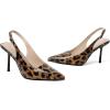 imageRIBONGZ Sexy Slingback Pumps Elegant Dressy Heels for Women Closed Toe Pointy High Heels Wedding Bride Prom Party Evening ShoesLeopard Patent
