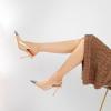 imageRIBONGZ Sexy Slingback Pumps Elegant Dressy Heels for Women Closed Toe Pointy High Heels Wedding Bride Prom Party Evening ShoesNude Sliver