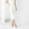 imageRIBONGZ Sexy Slingback Pumps Elegant Dressy Heels for Women Closed Toe Pointy High Heels Wedding Bride Prom Party Evening ShoesSilver Stone