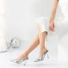 imageRIBONGZ Sexy Slingback Pumps Elegant Dressy Heels for Women Closed Toe Pointy High Heels Wedding Bride Prom Party Evening ShoesSilver Stone