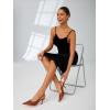 imageRIBONGZ Slingback Heels for Women Kitten Heels Closed Pointed Toe Ankle Strap Low Heeled Sexy Pumps Wedding Bride Guest Party Evening Prom Formal Herls Dressy ShoesBrown