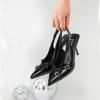 imageRIBONGZ Sexy Slingback Pumps Elegant Dressy Heels for Women Closed Toe Pointy High Heels Wedding Bride Prom Party Evening ShoesBlackbuckle