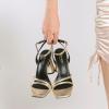imageRIBONGZ Block Heels Prom Heeled Sandals for Women Chunky Square Open Toe Strappy High Heels Ankle Strap Wedding Bridal Shoes High Heel Sandals for Party DressGold Pu