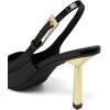 imageRIBONGZ Slingback Heels for Women Closed Pointed Toe Stiletto High Heels Dress Sexy Pumps Heeled Wedding Bride Prom Party Evening Dressy ShoesBlack Patent