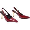 imageRIBONGZ Slingback Heels for Women Closed Pointed Toe Stiletto High Heels Dress Sexy Pumps Heeled Wedding Bride Prom Party Evening Dressy ShoesDark Red