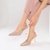 imageRIBONGZ Slingback Heels for Women Closed Pointed Toe Stiletto High Heels Dress Sexy Pumps Heeled Wedding Bride Prom Party Evening Dressy ShoesNude