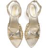 imageRIBONGZ High Heels for Women Lace Up Summer Sandals Strappy Heels Pointed Open Toe Ankle Strap High Stiletto Sexy Pumps for Wedding Casual Dance Prom Party Comfortable Dressy ShoesGold