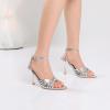 imageRIBONGZ High Heels for Women Lace Up Summer Sandals Strappy Heels Pointed Open Toe Ankle Strap High Stiletto Sexy Pumps for Wedding Casual Dance Prom Party Comfortable Dressy ShoesSilver