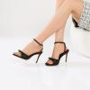 imageRIBONGZ Womens High Heels Round Open Toe Sexy Kitten Sandals Stiletto Heeled Pumps Ankle Strap Bridal Shoes with Bow Summer Wedding Party Casual Office WorkBlack