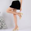 imageRIBONGZ Block Heels for Women Closed Pointed Toe Heeled Slingback Chunky High Heel Ankle Strap Pumps Patent Leather Comfort Dressy Shoes for Work Party Prom Wedding Bridal DressGold