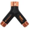 imagePocket Hose Copper Bullet 2Way Hose Splitter HeavyDuty ASSEENONTV YShaped LeakProof Connect Two Hoses at Once LeadFree Independent OnOff Switches Fits Standard Faucets ampamp Garden Hoses