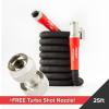 imagePocket Hose Silver Bullet 20 Expandable Garden Hose 25FT with Turbo Shot Nozzle ASSEENONTV LeadFree Solid Aluminum Connectors Easy OnOff Valve KinkFree LeakProof