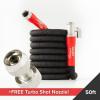 imagePocket Hose Silver Bullet 20 Expandable Garden Hose 50FT with Turbo Shot Nozzle ASSEENONTV LeadFree Solid Aluminum Connectors Easy OnOff Valve KinkFree LeakProofGarden Hose