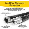 imagePocket Hose Silver Bullet Expandable Garden Hose Adjustable Turbo Shot Nozzle ASSEENONTV 25ft LeadFree UltraLightweight Solid Aluminum Connectors OnOff Valve No Kink AntiLeak100 Feet