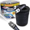 imagePocket Hose Silver Bullet Expandable Garden Hose Adjustable Turbo Shot Nozzle ASSEENONTV 25ft LeadFree UltraLightweight Solid Aluminum Connectors OnOff Valve No Kink AntiLeak100 Feet