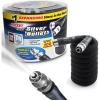imagePocket Hose Silver Bullet Expandable Garden Hose Adjustable Turbo Shot Nozzle ASSEENONTV 25ft LeadFree UltraLightweight Solid Aluminum Connectors OnOff Valve No Kink AntiLeak25 Feet